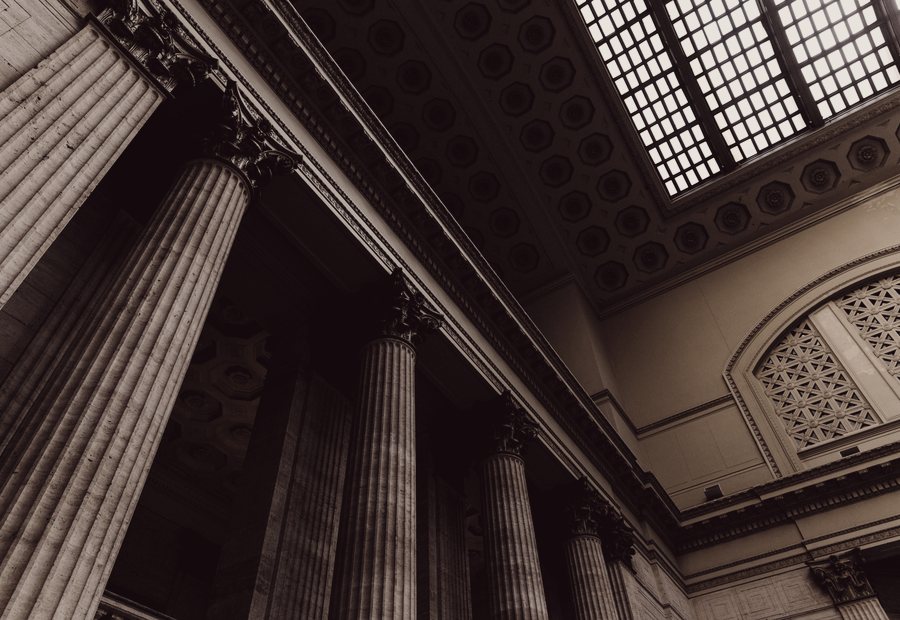Courthouse colonnade